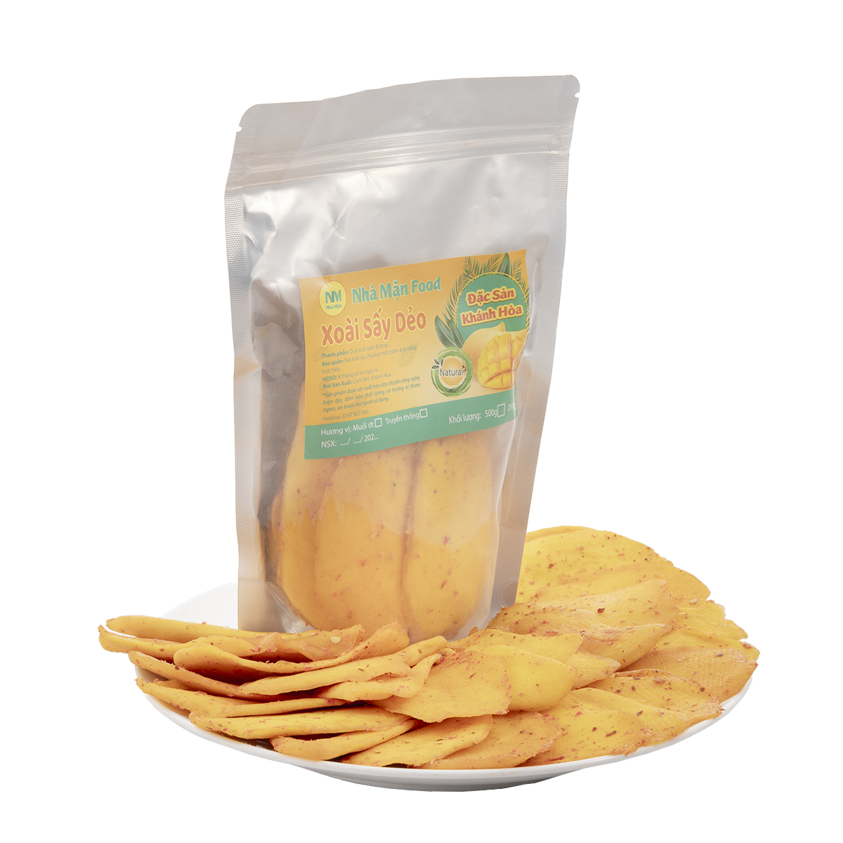 03. Xoài sấy ớt 500g (Góc ngang)