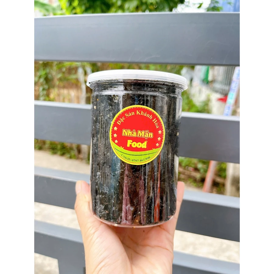 [Nhà Mặn Food] Rong biển sấy giòn mẻ tỏi hũ 100g